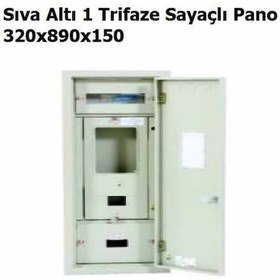 Resim Sıva Altı 1 Trifaze Sayaçlı Pano 320x890x150 