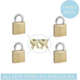 Resim Lock Küçük Asma Kilit Seti [anahtar] [4'lü Paket] [aile Paketi] [eşzamanlı Kilitleme] 120EURQNOP - Sırt Çantaları, Bavullar, Bilgisayar Çantaları ve Daha Fazlası Için Harika 