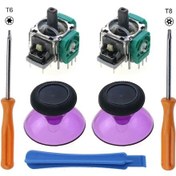 Resim Siyah Şeffaf Mor-jcd 3d Analog Joystick Sensörü Modülü Potansiyometre Başparmak Çubuğu Microsoft Xbox One Serisi S 