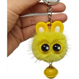 Resim Yangmei Sevimli Peluş Kolye Kedi Briket Kolye Araba Anahtarı Okul Çantası Kolye (Yurt Dışından) 