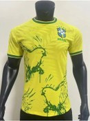 Resim Snapbuy Brezilya Futbol Tişörtü Erkekler Kadınlar 3d Baskılı Antrenman Üstleribej Bej 