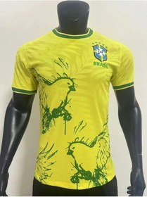 Resim Snapbuy Brezilya Futbol Tişörtü Erkekler Kadınlar 3d Baskılı Antrenman Üstleribej Bej 