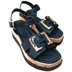 Resim Castle Black 35182 Kadın Tokalı Dolgu Taban Sandalet Siyah Siyah 