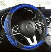 Resim Dashanshop Siyah Black Yeni Karbon Fiber Desenli Direksiyon Kılıfı Suni Deri Spor Otomobil Aksesuarı - 