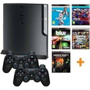 Resim Sony Playstation 3 Slim 500 + 2 Oyun Kolu + 40 Oyun 