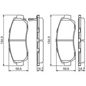 Resim MGA 55559 Fren Balatası Ön Cr-V 06-12 Dizel 