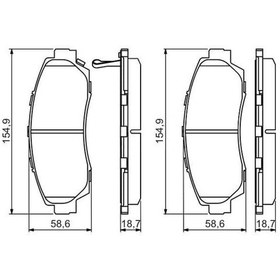 Resim MGA 55559 Fren Balatası Ön Cr-V 06-12 Dizel 