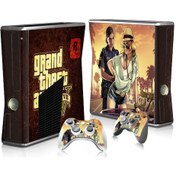 Resim Aircraft Jzcat Xbox360 Slim Konsol Tam Gövde Çıkartması Ve Joystick Çıkartması-24 