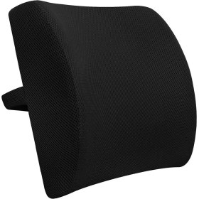 Resim Baffhome Lüx Ortopedik Bel Yastığı Siyah Poliüretan Malzeme ile 11.5x33x35 cm Boyutunda 