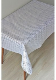 Resim Pvc Şeffaf Kaplama Silinebilir Masa Örtüsü Çapraz Hasır 001 