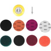 Resim 21PCS/SET 3inch Diy Araba Lambaları Kiti Otomotiv Parlatma Ovma Bezi Set Far Onarma Kiti Zımpara Kağıdı (Yurt Dışından) 