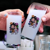 Resim Müzisyen Çift Karikatürlü İkili Rakı Bardağı Seti 