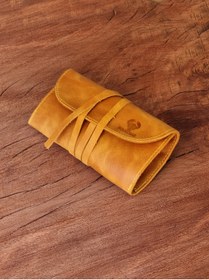 Resim English Leather Tütün Kesesi Cüzdan Tütün Çantası Tütünlük Case %100 Gerçek Deri 