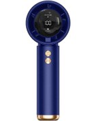 Resim Usb Şarjlı El Tipi Vantilatör, Yüksek Hızlı Turbo Fan Mavi, 