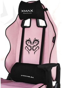 Resim Rio Balerion Terletmez Kadife Kumaş Pembe Gaming Oyuncu Koltuğu - 2 Pembe 