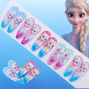 Resim 10 Adet Disney Prenses Ariel Akrilik Şirin Oval Saç Tokası Seti - Frozen Temalı Çizgi Film Saç İğneleri, Mükemmel Doğum Günü ve Tatil Hediyesi 