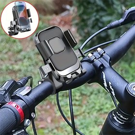 Resim Çoğu Cep Telefonu için Uygun Motosiklet ve Bisiklet Cep Telefonu Tutacağı 