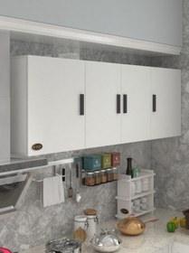 Resim Kenzlife Hazır Mutfak Silvanus Byz 060*180*22 Mutfak Banyo Dolabı Kapaklı Raflı 