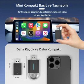Resim Kablosuz Android Auto/car Play USB Dongle Cihazı 