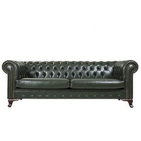 Resim 3A Mobilya Yağ Yeşili Chesterfield 