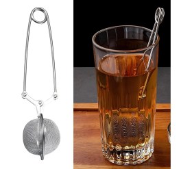 Resim Mabeyn Kanji Paslanmaz Çelik Bitki Çayı Demleme Süzgeci - Ergonomik Kulplu, Ince Gözenekli, Yıkanabilir Çay Süzgeci | Sağlıklı ve Lezzetli Bitki Çayı Demleme Aracı 