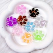 Resim 10 adet Kedi Pati Reçine Kolye - Yumuşak Yıldız ve Kalp Tasarımları, Fırça Etiketleri ve Saç Tokaları için Çok Yönlü DIY Aksesuarları - Ev Dekoru ve Parti Hediyeleri için Mükemmel, DIY El Sanatları | Kedi Pati Kolyeleri | Dayanıklı Reçine 