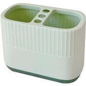 Resim Ganzhoushop Kalemlik Büyük Kapasiteli 2 Bölmeli Sevimli Karikatür Desenli Sağlam Kalem Düzenleyici Bardak Ofis İçin 