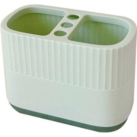 Resim Ganzhoushop Kalemlik Büyük Kapasiteli 2 Bölmeli Sevimli Karikatür Desenli Sağlam Kalem Düzenleyici Bardak Ofis İçin 