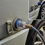 Resim 1 adet RV Su Filtresi, Çok Fonksiyonlu Ölçekli Su Filtresi - Su Arıtma Aksesuarları - Ev ve Açık Hava Rv'leri için Uygun - Yıkanabilir, Kamp Açık Hava Musluk Kir Filtresi, Pil Olmadan 