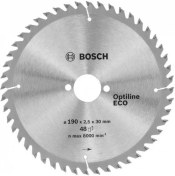 Resim Bosch Optine Eco Daire Testere Bıçağı 190X30 mm 48 Diş 2 608 641 790 