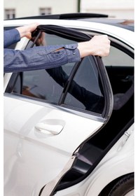 Resim Oto Yan Cam Perdesi Çocuk Güneş Koruma Arka Koltuk Anne Emzirme Örtüsü Araba Sinekliği 