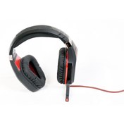 Resim ANKETECHPRO Ovleng Gt86 E-spor Oyuncu Kulaklığı Led Aydınlatmalı 3.5 Mm Tek Jack Kırmızı-siyah 