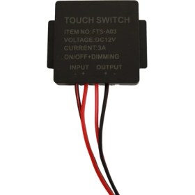 Resim Hazar Led 12V 3A Dokunmatik (Touch) Ayna Arkası Sensörü Siyah Banyo Aynası Sensörü Mobilya Sensörü LED Işık 