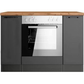 Resim Misya Ankastre Fırın Dolabı-Mutfak Dolabı-Çok Amaçlı Dolap-2 KAPAKLI-ANTRASIT-120 cm 