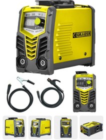 Resim Graizer Mma 200 Amper Profesyonel Dijital Göstergeli Inverter Kaynak Makinesi 