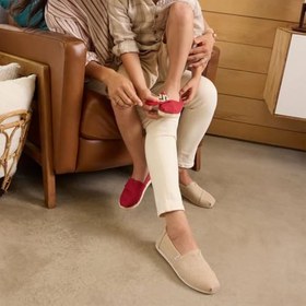 Resim Kadın Espadril 10022087 Toms Alpargata Classic Heritage Canvas Red 