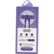 Resim Allzey Karler Bass KR-207 Mıknatıslı Kablolu Kulaklık - Mor 