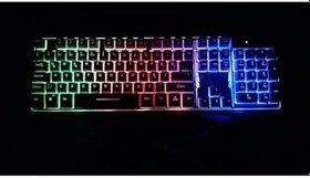 Resim gaman Stalker Warrior K9 Rgb Rainbow Ledli Gaming Oyuncu Klavyesi Mekanik Hisli Metal Taban 