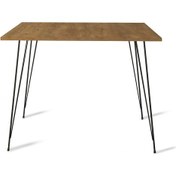 Resim Pasific Home Sandalf Metal Ayaklı Mutfak Masası Kare 90x90 Parlak Beyaz 