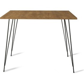 Resim Pasific Home Sandalf Metal Ayaklı Mutfak Masası Kare 90x90 Parlak Beyaz 