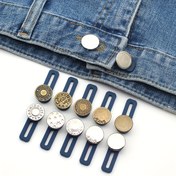 Resim Rastgele Stillerden Oluşan 5'li Paket Pantolon Bel Genişletme Aracı Kot Bel Boyut Ayarı Tokası Genişleyebilir Düğme Esneklik Ayarlanabilir Uzatma Tokaları Araç Gerektirmez 