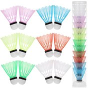 Resim Yuntech01 Renkli Nylon Badminton Topu 12'li Paket - Dayanıklı Ve Hafif Spor Malzemesi 