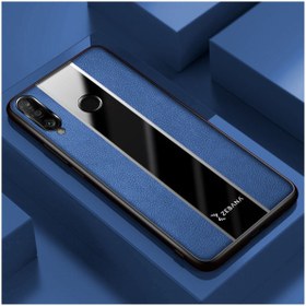 Resim Zebana Huawei P30 Lite Uyumlu Kılıf Premium Deri Kılıf Mavi 