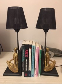 Resim indiana Kitap Tutucu Lamba Abajur 