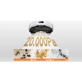 Resim Roborock Dreame Robot Süpürge 20000PA Emiş Gücü Halılarda Daha Güçlü ve Etkili Temizlik, Performans Odaklı 2’si 1 Arada Süpürme ve Paspaslama 