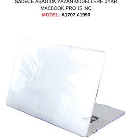 Resim Mcstorey Macbook Pro Kılıf 15inç Kristal Parlak Iz Yapmaz A1707 A1990 Touchbarlı Model Ile Uyumlu 