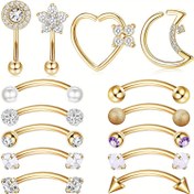 Resim Rook Daith Piercing Takı, Vintage ve Şık Tarz, Kaş Halkaları, Helix Tragus Snug Dudak Göbeği 