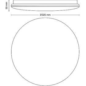 Resim Storemax Fonksiyonel Tavan Lambası 17W 2700K Sarı Işık Entegre LED 