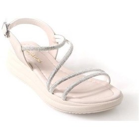 Resim Papuçcity Sprs 02824 Kadın Günlük Taşlı Sandalet 001 