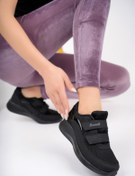 Resim Muggo Chester Garantili Kadın Ortopedik Bağcıksız Cırtlı Rahat Sneaker Spor Ayakkabı 